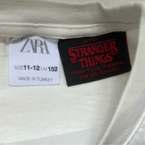 ZARA KIDS STRANGER THINGS LONG SLEEVE T-SHIRT SIZE 11-12 - Picture 5 of 6